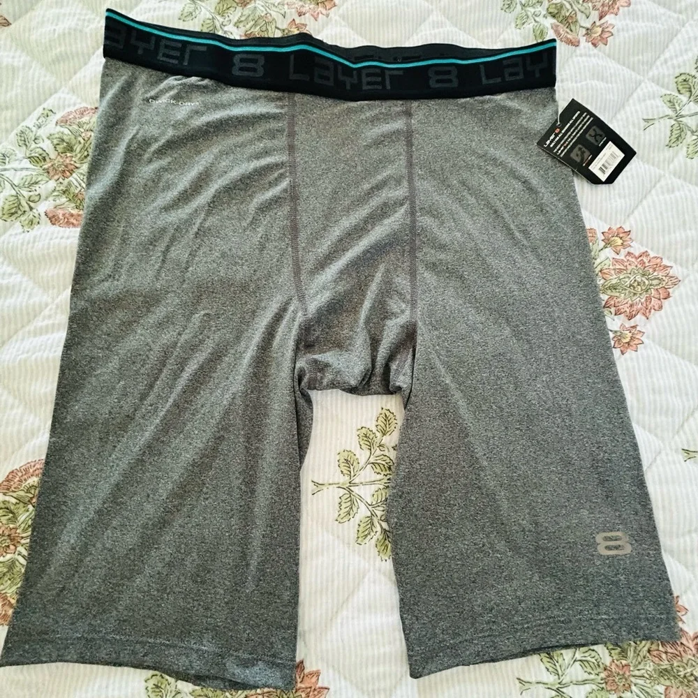 Layer 8 Gray Athletic Boxer Briefs  men new